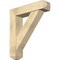 Ekena Millwork Traditional Craftsman Rough Sawn Bracket w/ Offset Brace, Douglas Fir, 8"W x 34"D x 38"H BKT0806X34X38TRA04RDF - alternate 1